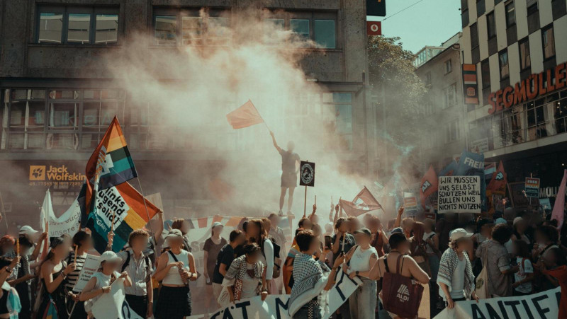Stuttgart'ta Onur Yürüyüü'ne yüzler katld